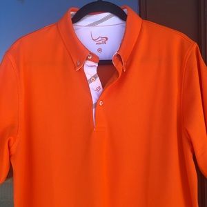 EAGLEGOLF Dry Fit Tech Performance Orange Polo M